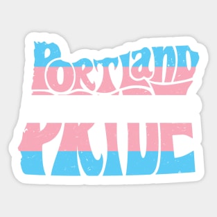 Portland Pride Festival Oregon Silhouette  - Trans - Vintage Sticker